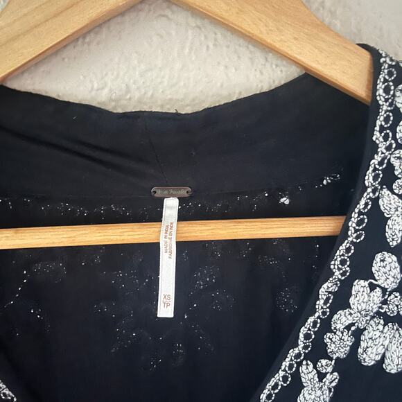 Free People embroidered fable midi dress boho - Picture 6 of 11